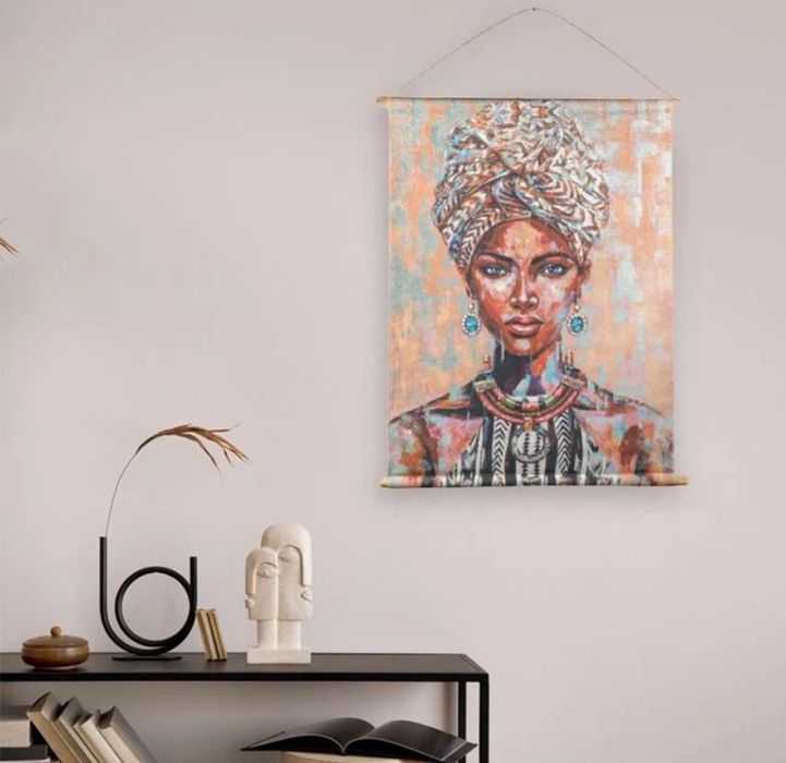 Tablou textil cu suporturi din lemn 76x97cm