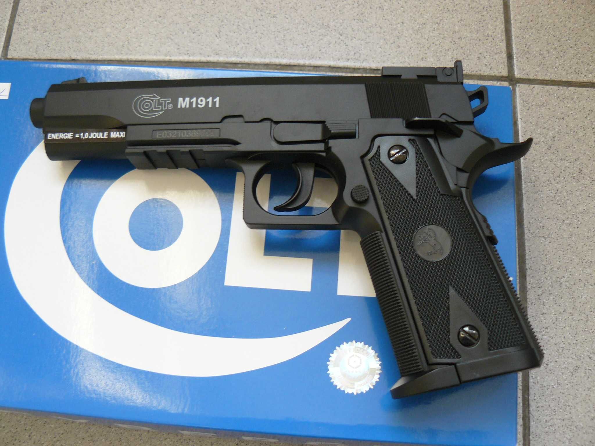 Pistol Airsoft COLT M1911 CYBERGUN France CO2 Nou In Cutie NBB