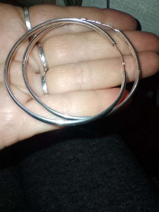 Сребърни обеци халки