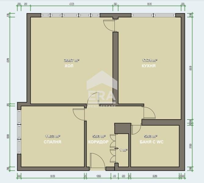 Продава 2-СТАЕН град Кърджали, Център