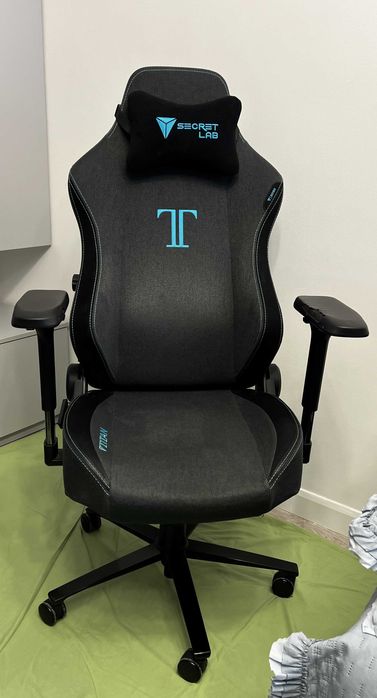 Scaun ergonomic Secretlab TITAN 2020 Charcoal Blue + pernă originală