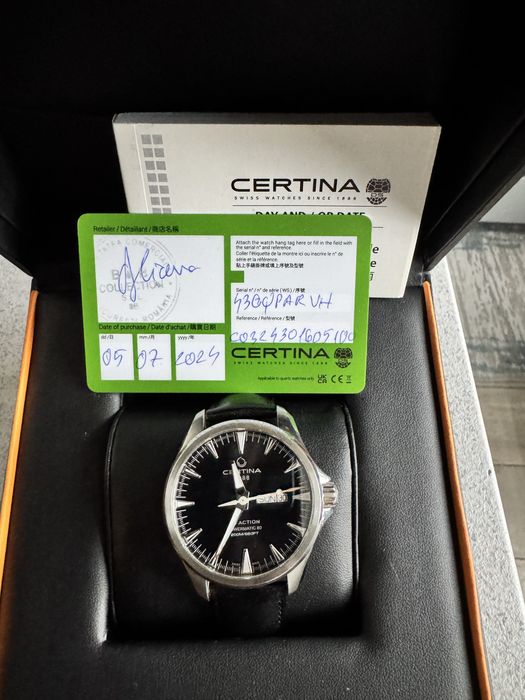 Vand ceas Certina automatic 42 garantie
