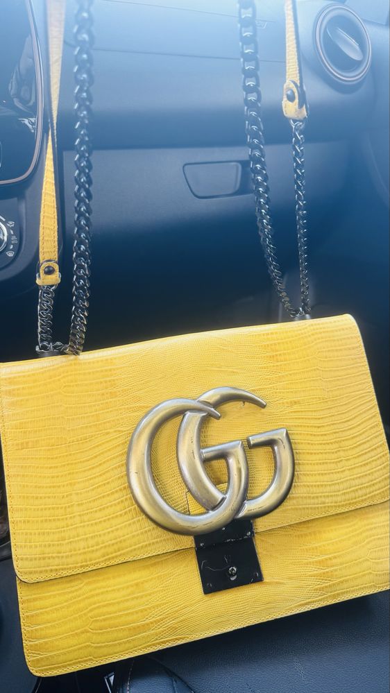 Poseta piele vitel Gucci!