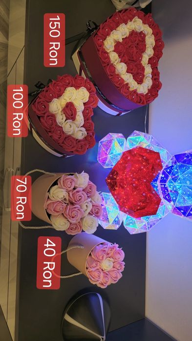 Flori de sapun parfumate personalizate