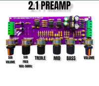 Preamplificator audio 2.1 bass subwoofer