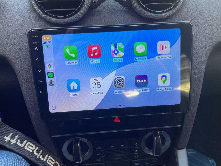 Navigatie Android 15 Audi A3 4GB RAM Carplay Android Auto Ecran QLED