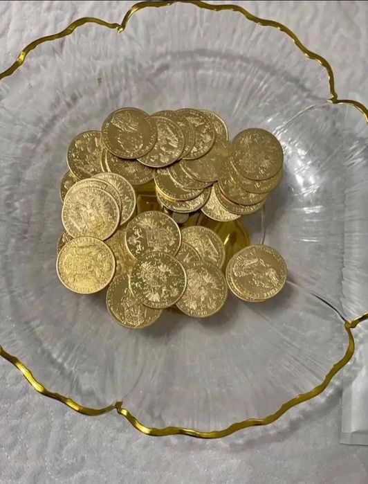 Vand monede placate cu aur de 24k Franc Iosef 4 ducat