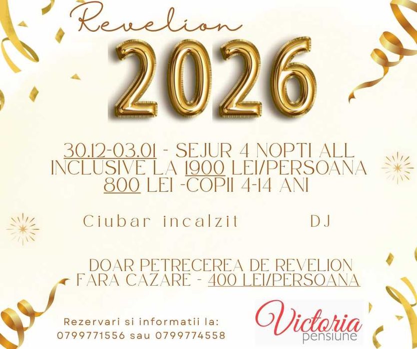 Revelion 2026 Pensiunea Victoria