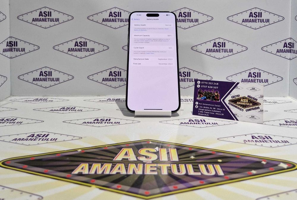 Apple iPhone 15 Pro Max 256gb, 88% baterie