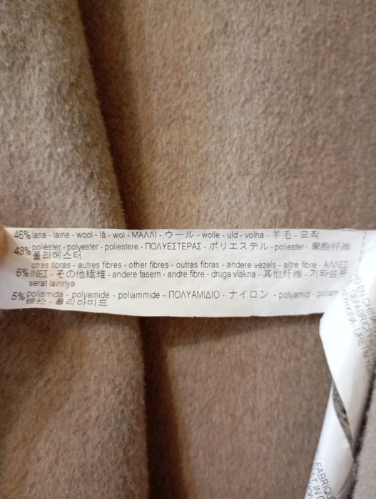 Palton zara de lână bej