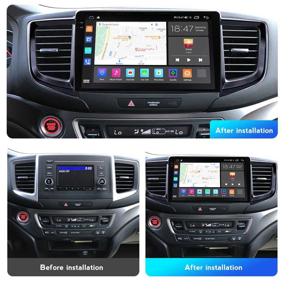 Navigatie Honda Pilot 2016 - 2019 2GB 4GB 8GB Garantie Camera