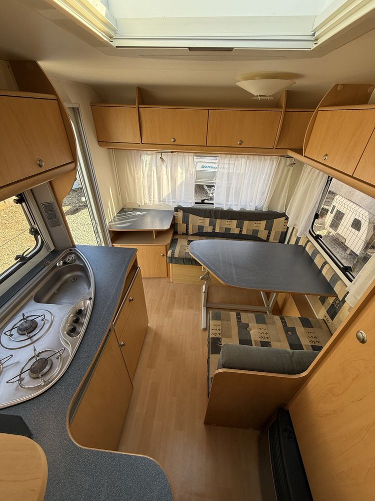 Rulota Delta Euroliner 4400,an2006,4 pers,fransbed,baie,wc fix