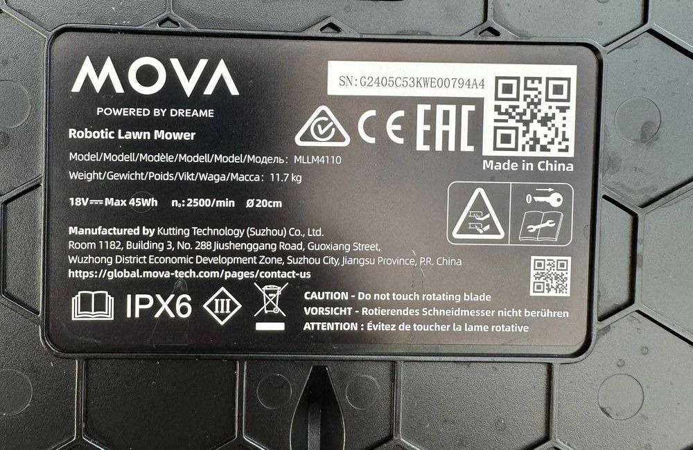 Robot de tuns iarba, Mova M1000, 1000 m² tehnologie UltraView MLLM4110