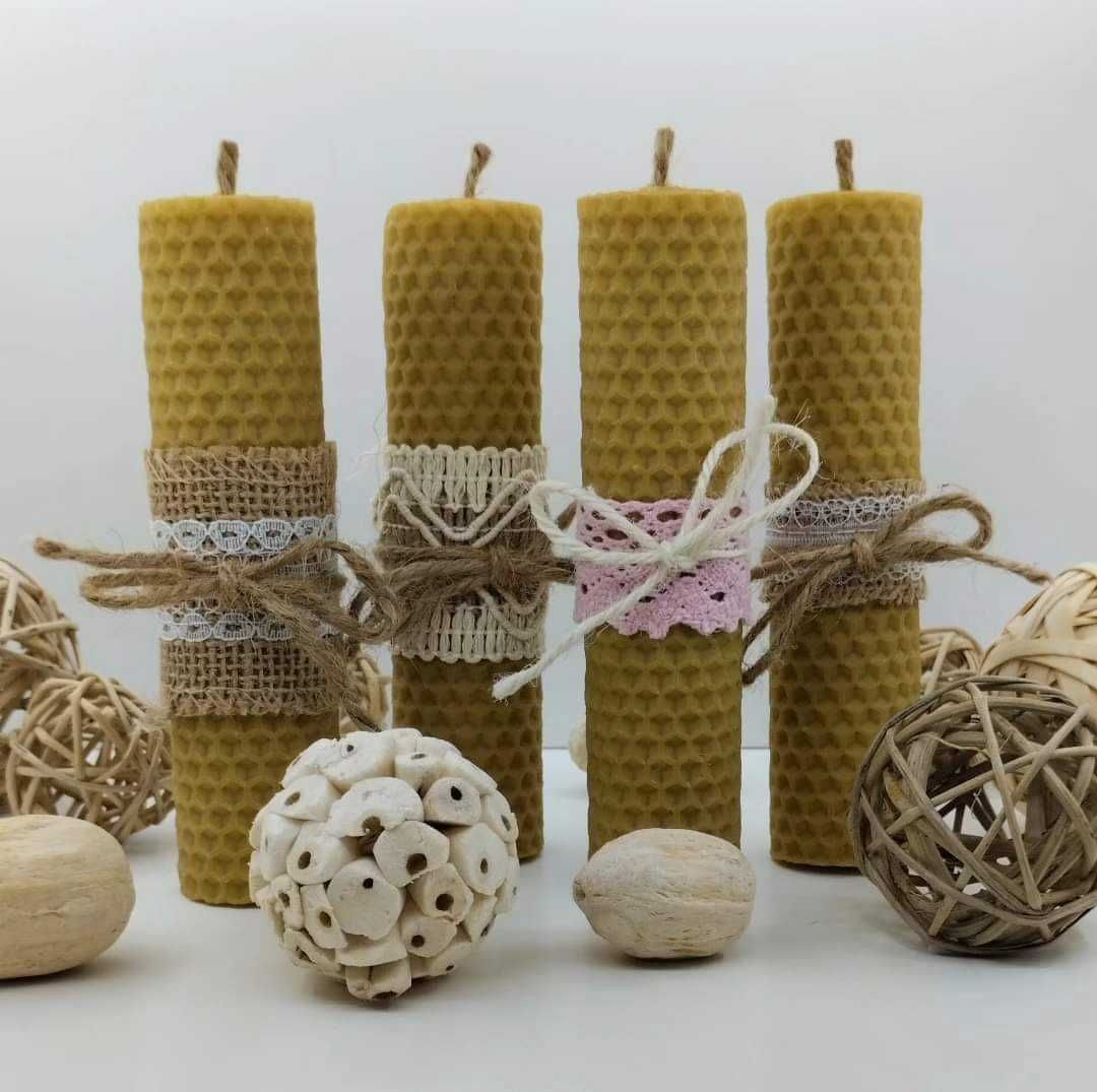 Свещи от естествена пчелна основа