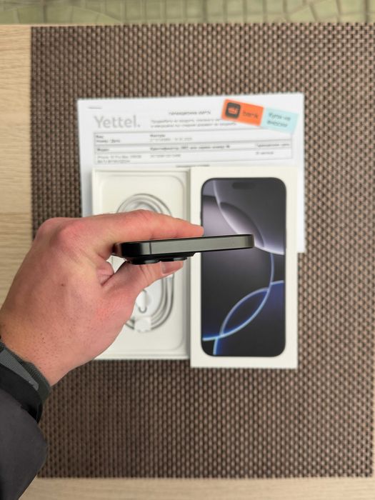 НОВ! 36М ГАР. iPhone 16 Pro MAX Лизинг от 76лв/м Black Titanium 256Gb