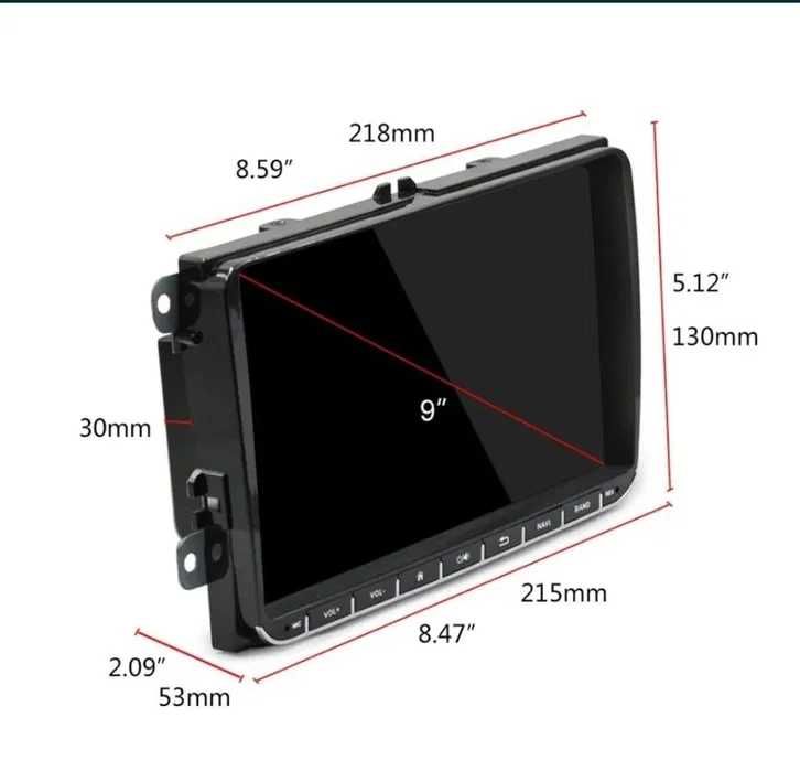 Navigatie 4GB Carplay VW Golf Passat cc Touran Tiguan Polo Tiguan T5