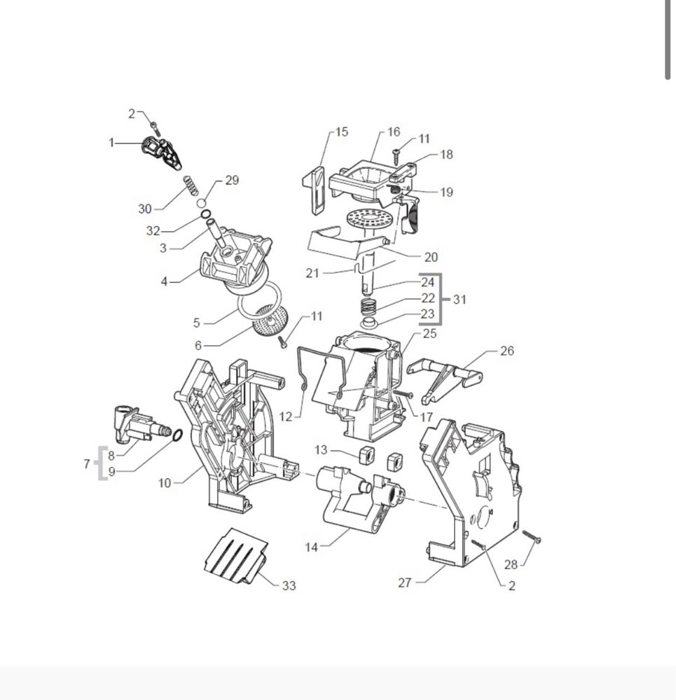 Pipa Grup/Garnituri/Saeco/Philips/Gaggia/Piese Saeco