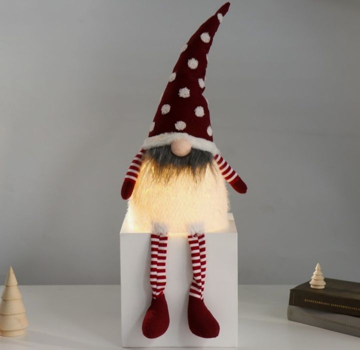 Интерьерная игрушка- светильник Рождественский гном