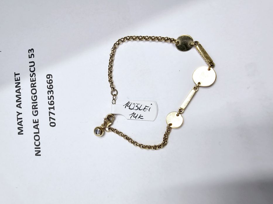 Maty Amanet Bratara din aur 14 k 3.39 g cod 235