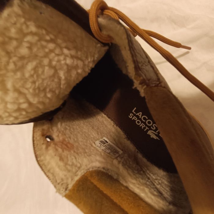 Ghete lacoste piele naturala îmblănite 42