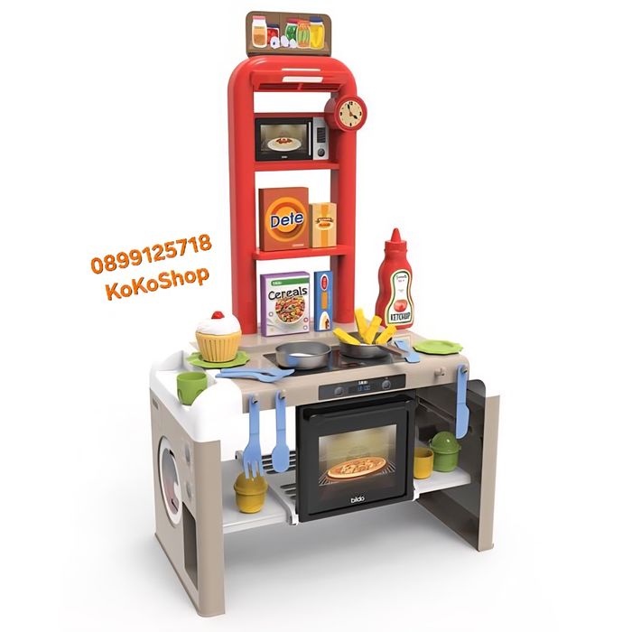 Детска кухня с пералня,фурна,котлони и 39 аксесоара