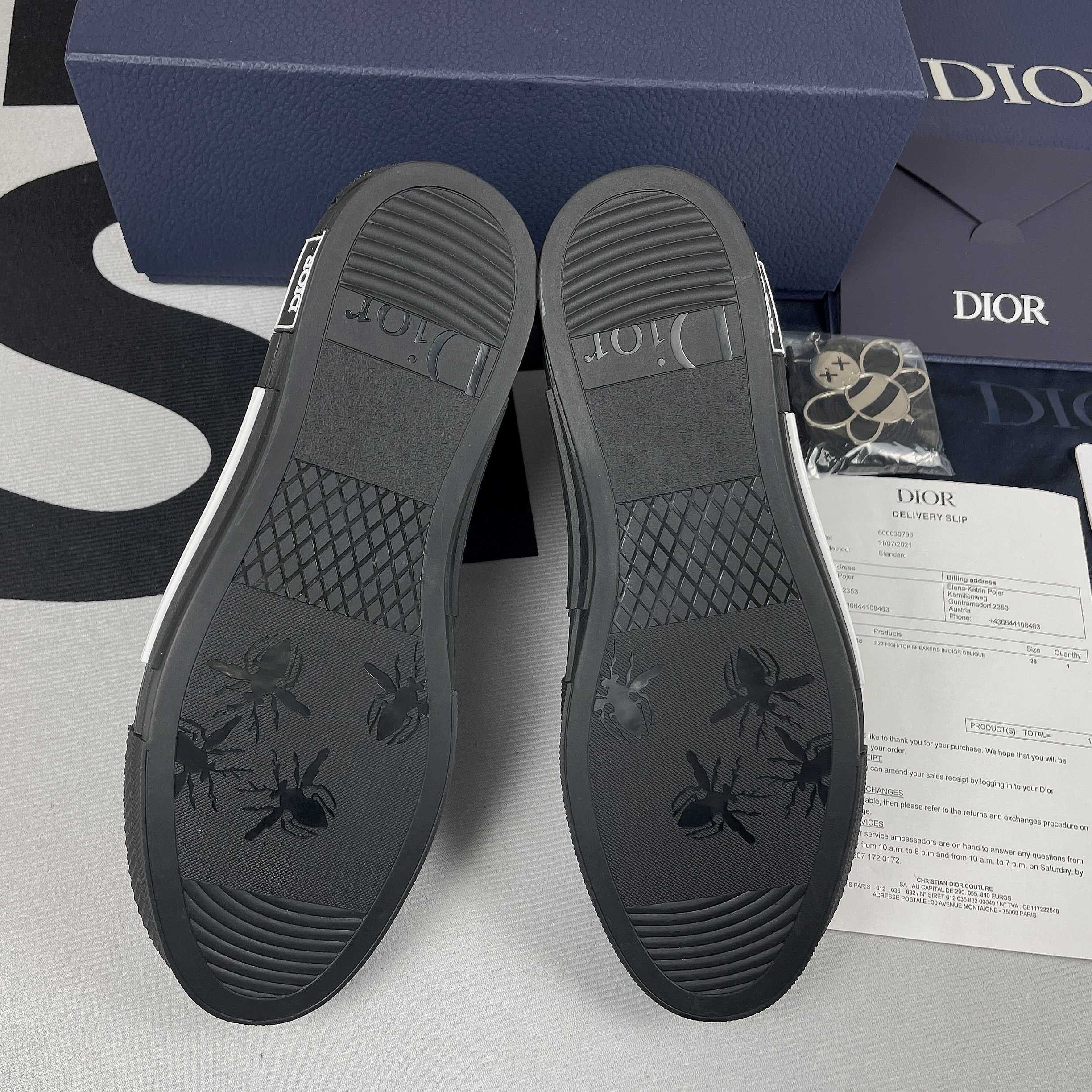 B23 High Black Dior Oblique (35-45)