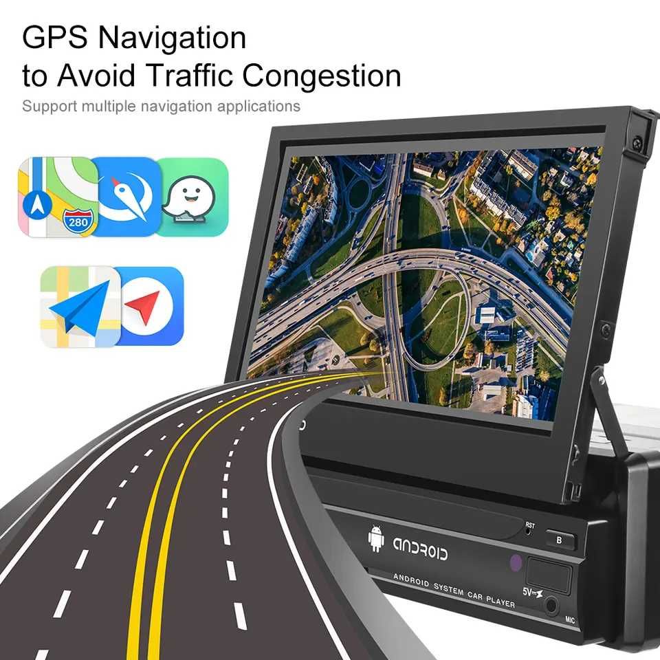 Navigatie Android Universala 1DIN Carplay AndroidAuto