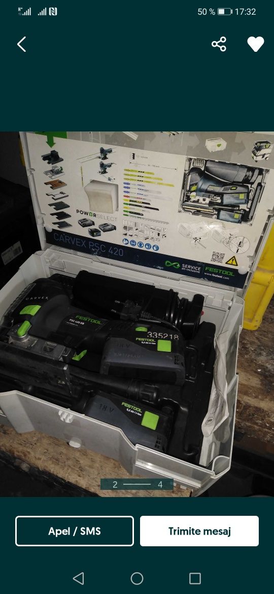 Festool bormasina și șoricel cu acumulator