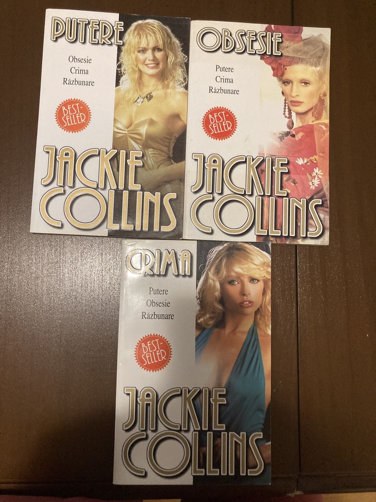 3 Romane Jackie Collins, Obsesie, Putere, Crims