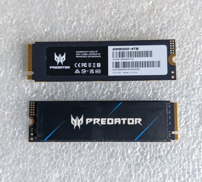 Ssd Predator GM9000 de 4TB, 14000 mb/s, PCIe 5.0, Bulk, NOU