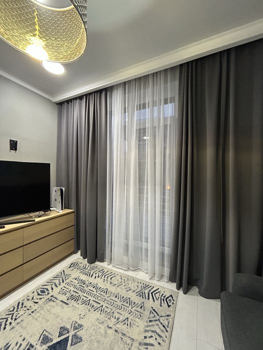 Шторы темно серые блэк аут IKEA САМОВЫВОЗ