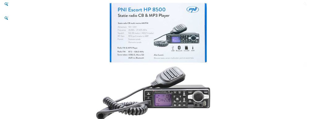 Statie radio CB si MP3 player PNI Escort HP 8500 ASQ+casti cu microfon