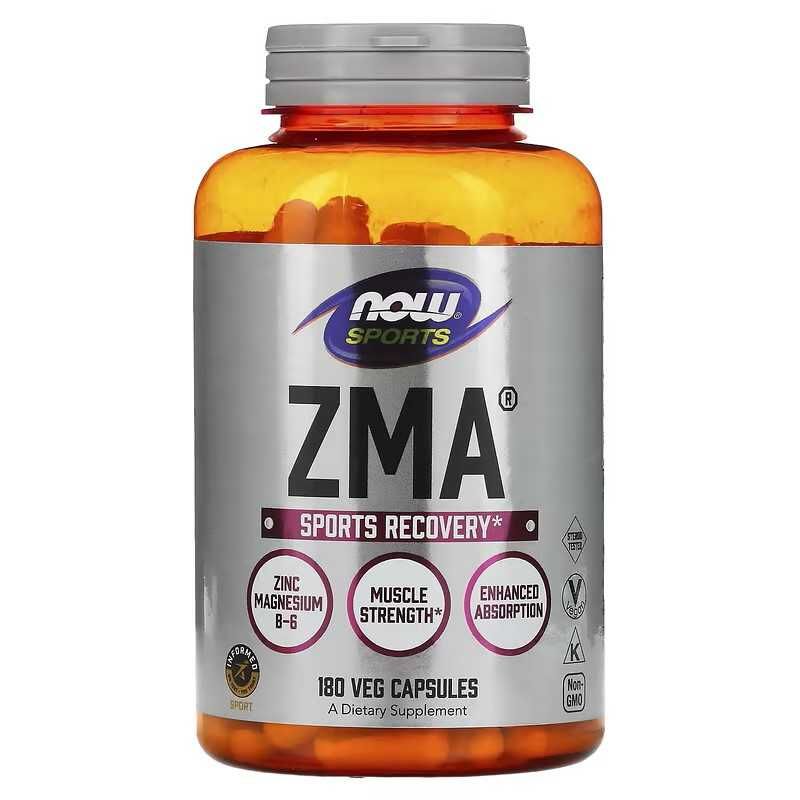 NOW Foods, Sports, ZMA, Sports Recovery 180 и 90 капсул