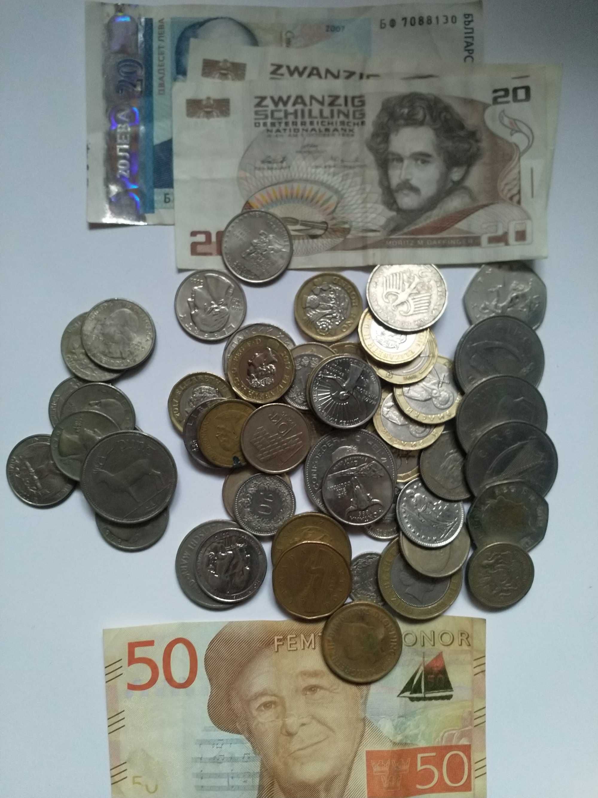 Lire Anglia, Irlanda, Coroane, Franci Elveția, Leva, Dolari S.U.A.