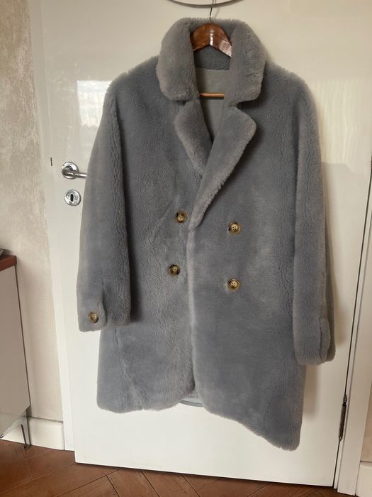 Кожух син кафяв камел