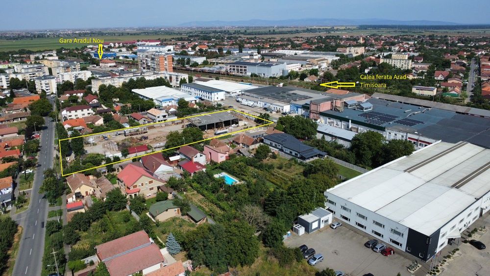 Vand sau dau in chirie teren intravilan Arad Aradul Nou 5380mp
