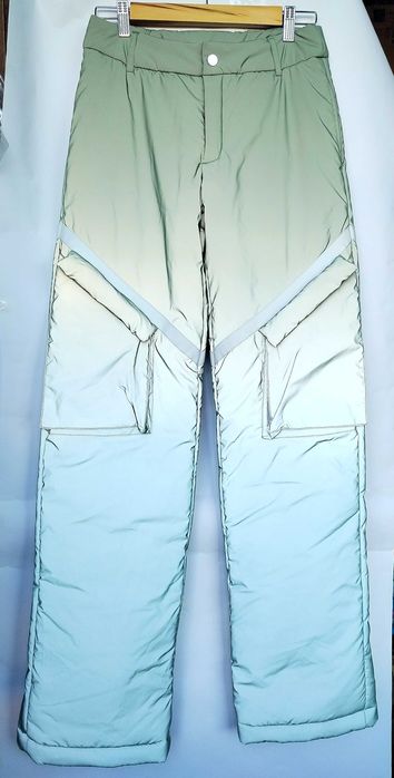 Светлоотразителен ски панталон Poster girl в зелено сив цвят
