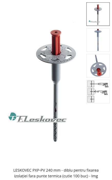 Dibluri termosistem fără punte termica 240mm