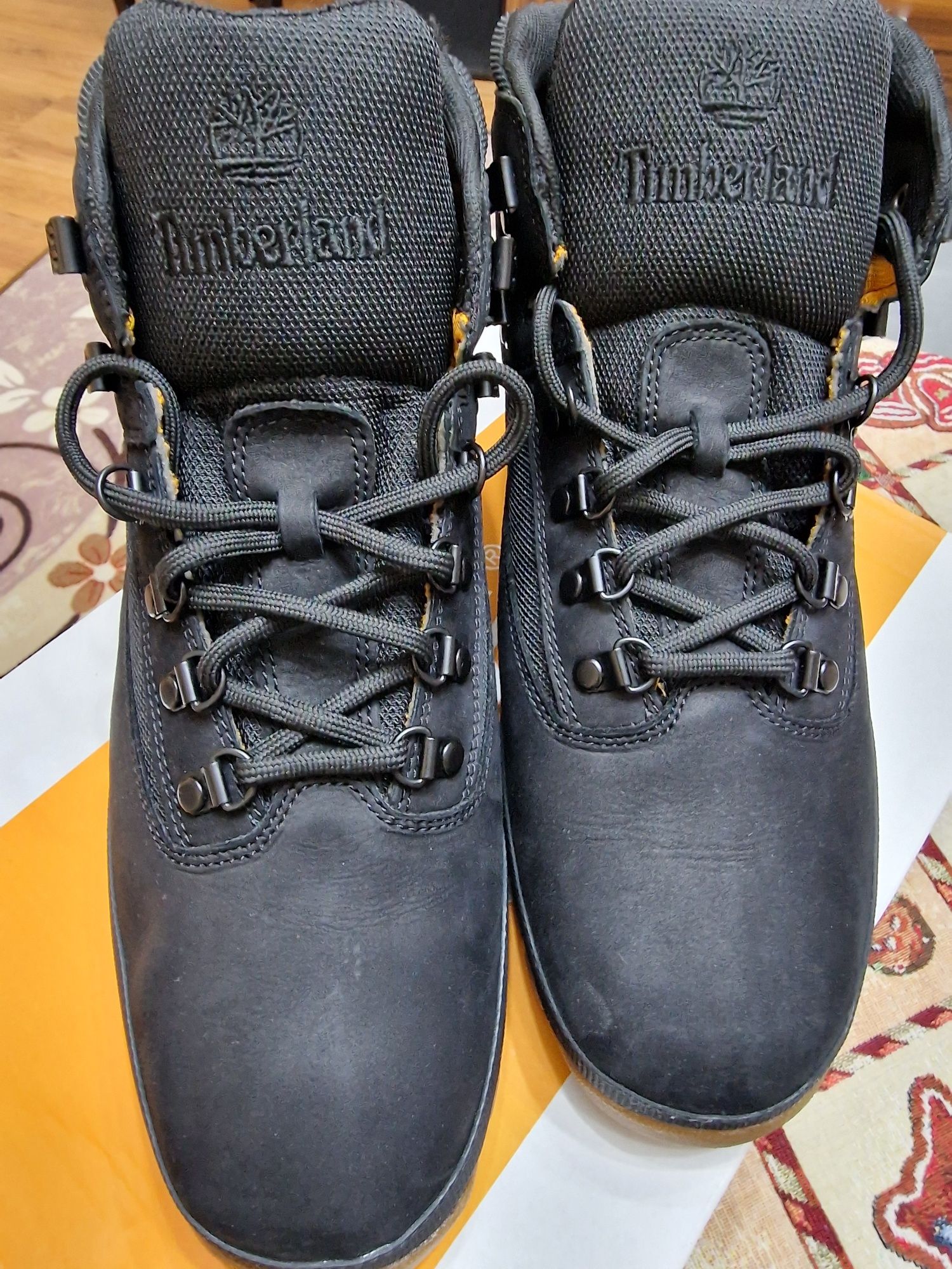 Timberland Euro hiker mid hiker black nubuck.EU45,5