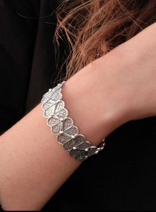 Bratara argint Hearts