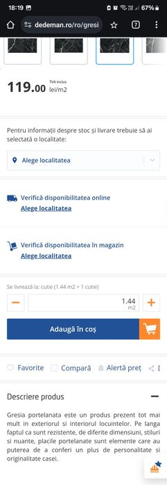 Gresie neagră mată 60 x 120