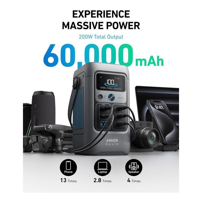PowerBank  Anker SOLIX C200 – (60,000 mAh)