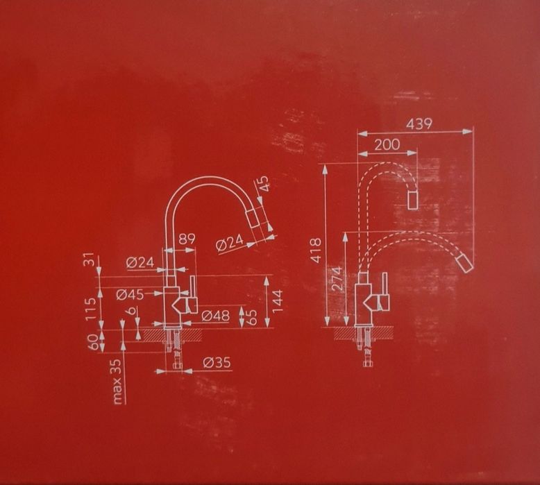 Baterie bucatarie Ferro Zumba flexibilia