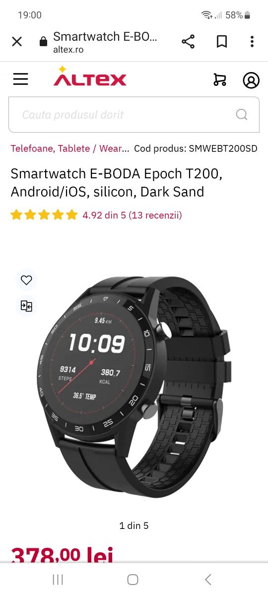 Smartwatch  e boda epoch t200