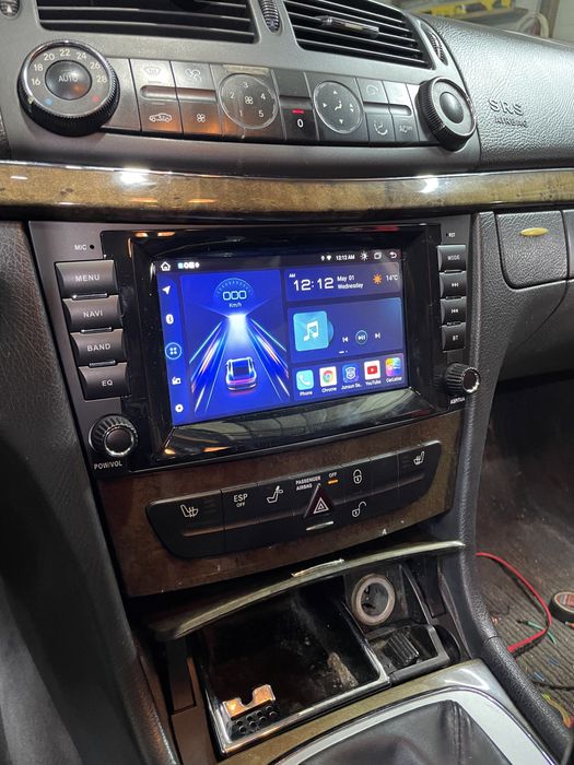 Navigatie Android  Mercedes E class w211 Carplay Android Auto + Camera