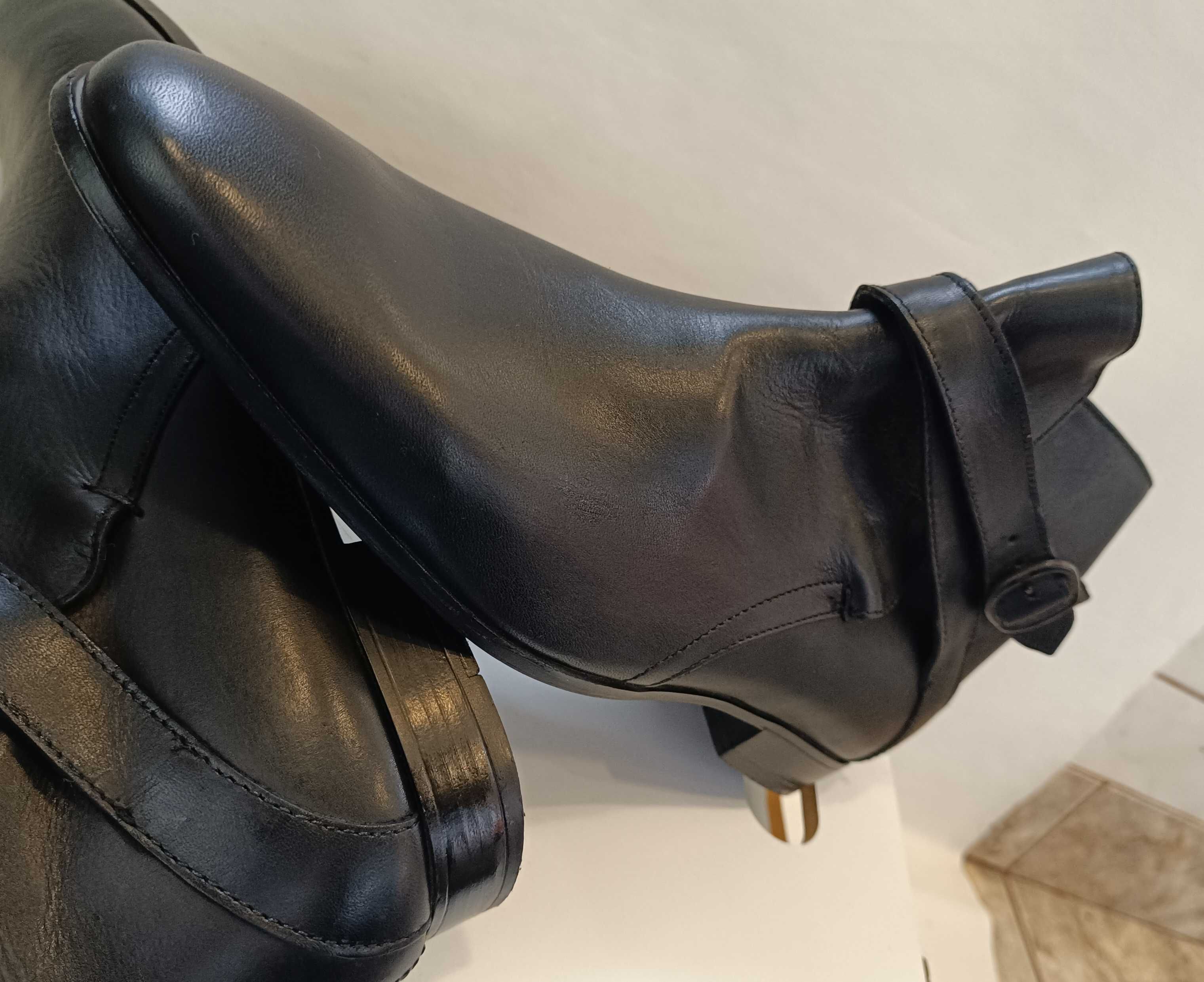 Ghete jodhpur zip 43 premium Bata Italy piele naturala moale