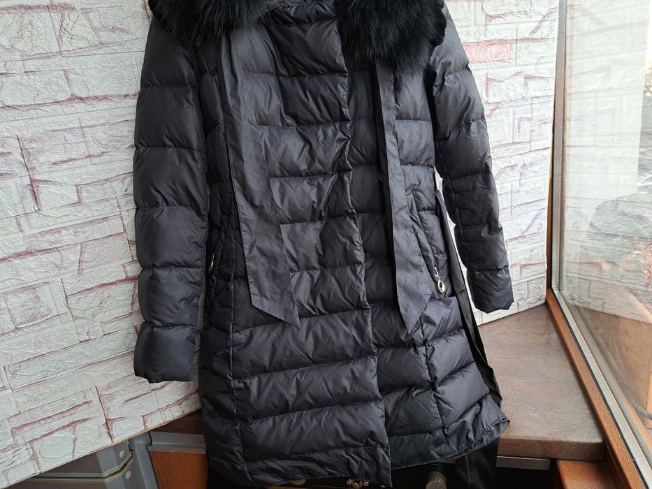 дамско яке,зимно,дълго пухено,шуба гъши пух, Cerruti 1881,лисица