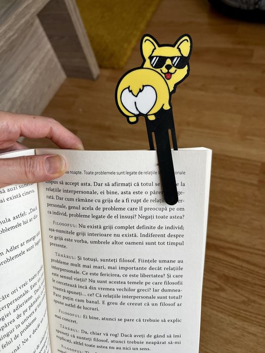 Set 3 semne de carte amuzante „Corgi cool”