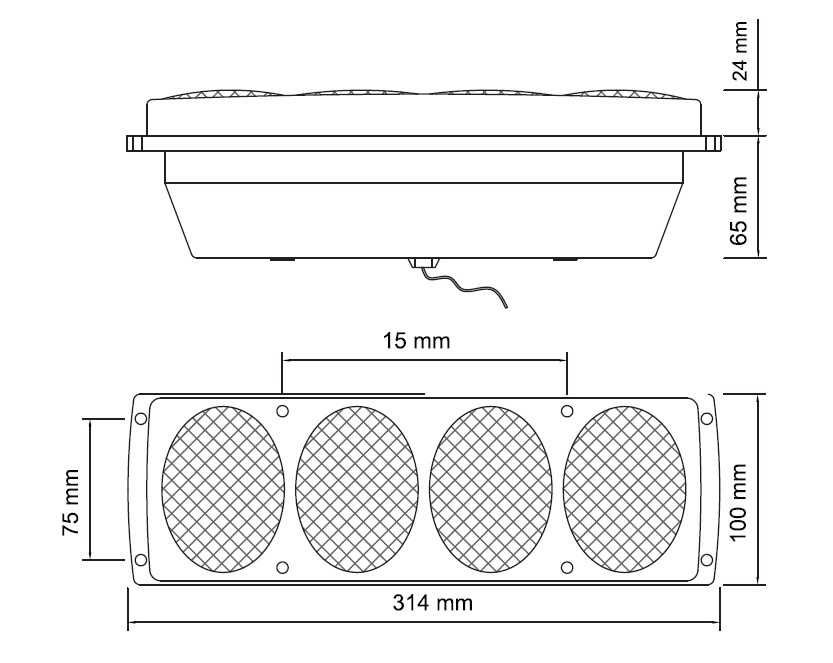 Комплект Стопове с крушки 12V или 24V За Ремарке Каравана Камион