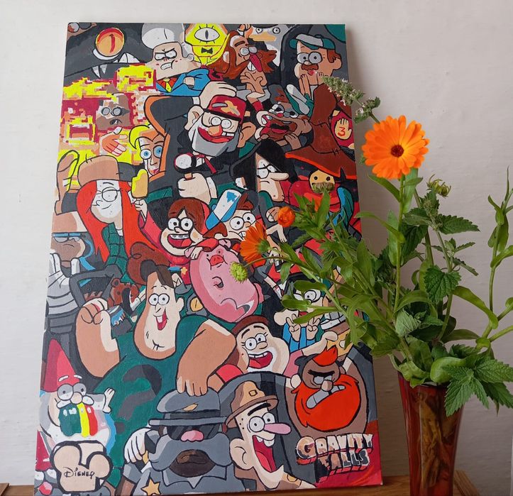 Картина по номерам окрашена